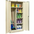 Hallowell 48'' x 24'' x 72'' Tan Combination Cabinet with Solid Doors - Unassembled 465C24PT 434465C24PT